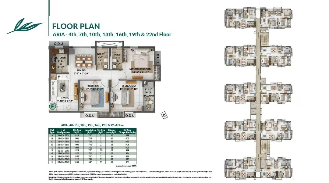 Merlin Avana 4 BHK floor plan