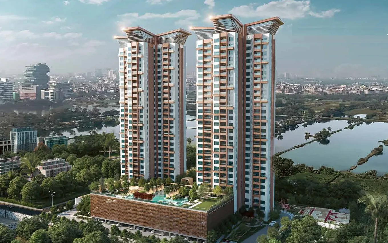 Merlin Niyasa towers beside the waterbody