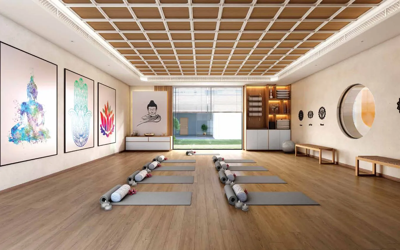 Yoga cum meditation room