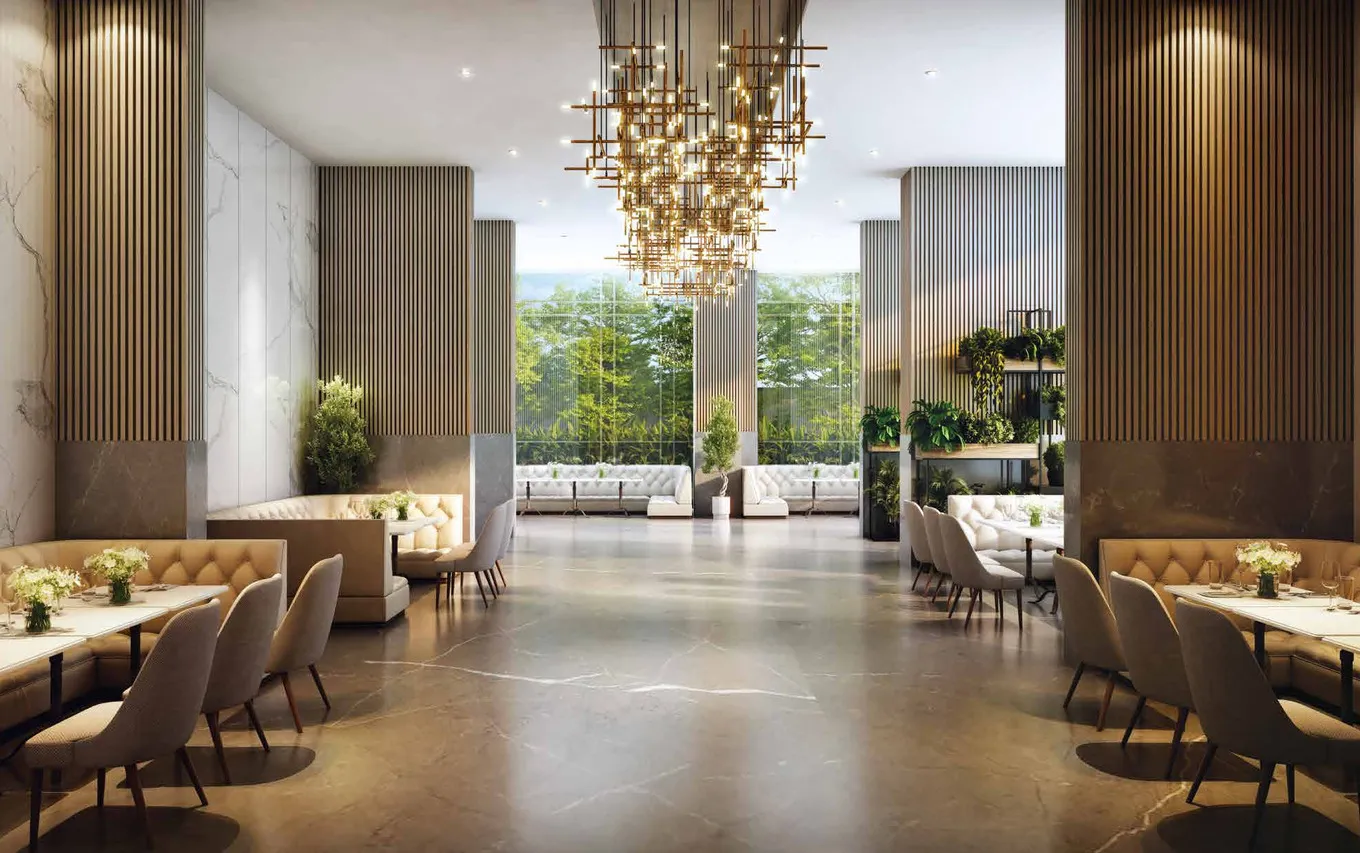 Banquet hall in the club