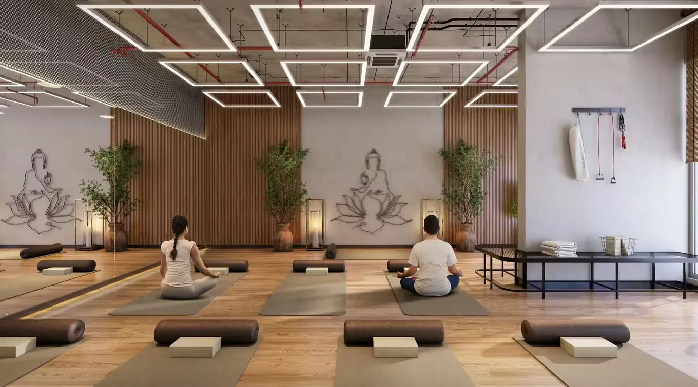 Yoga and meditation room