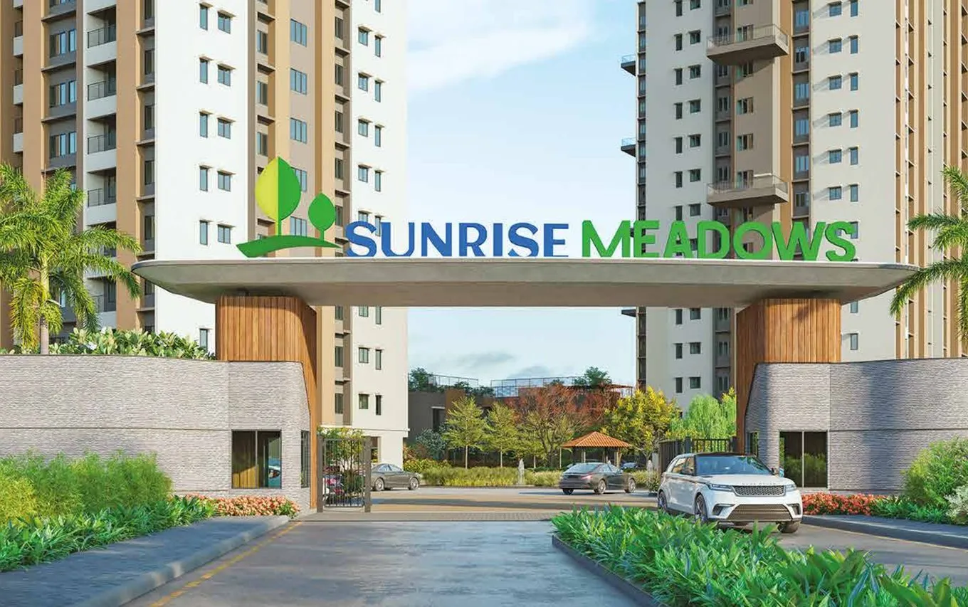 Grand entrance gate of Sunrise Meadows