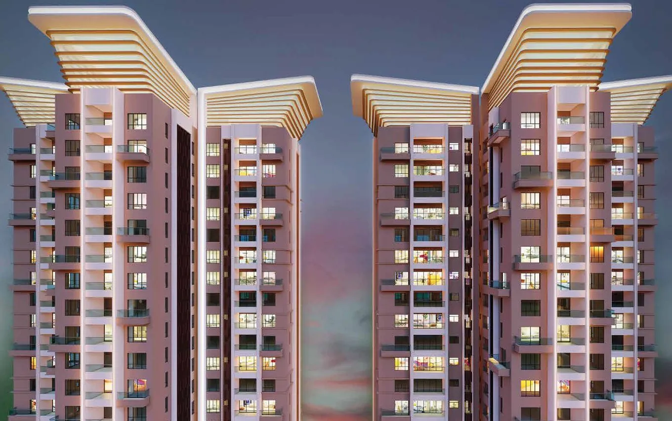 Tower crowns and façade