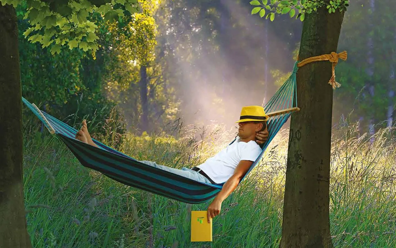 Hammock garden among the trees