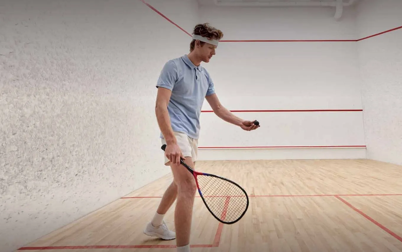 Squash court in the clubhouse