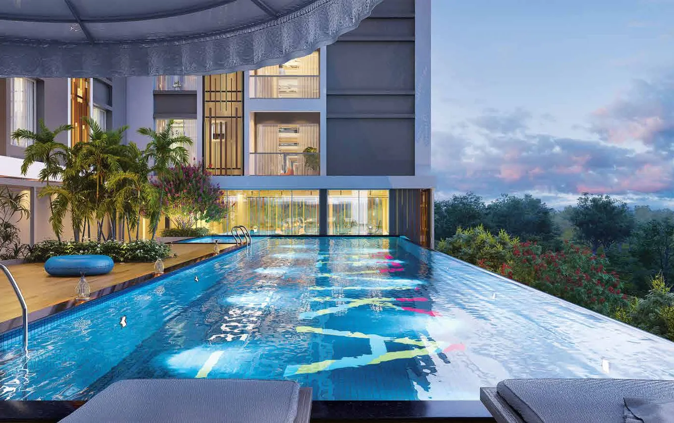Temperature-controlled swimming pool