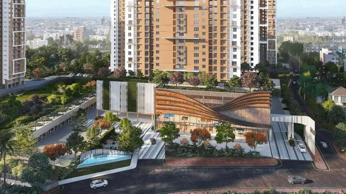 Merlin Avana clubhouse and landscaped grounds